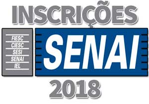 Inscrições SENAI 2018