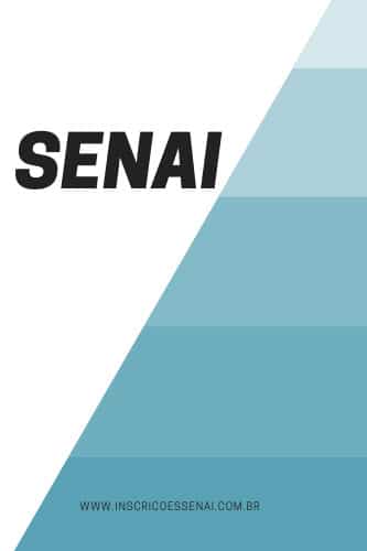 Inscrições SENAI 2021