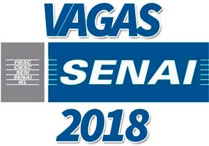 Vagas SENAI 2018